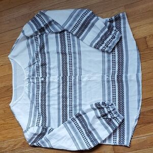 Emery Rose lightweight button front long sleeve top‎ size xxl